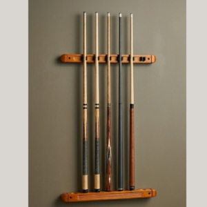 Premium Wall-Mounted 6-Cue Billiard & Snooker Rack